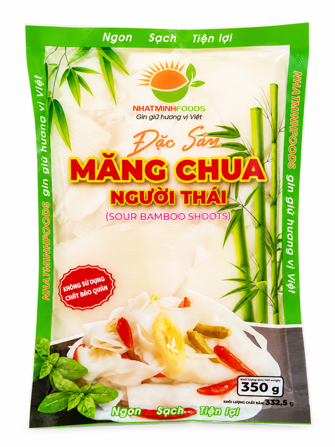 Măng chua người Thái〔 180¥/túi 〕nguyên thùng (350g x 35 túi)【ベトナム産】塩漬けたけのこ