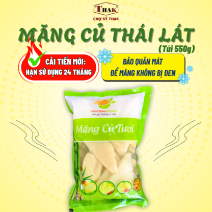 Măng củ thái lát〔 230¥/túi 〕nguyên thùng (550g x 24 túi) 薄切り竹の子