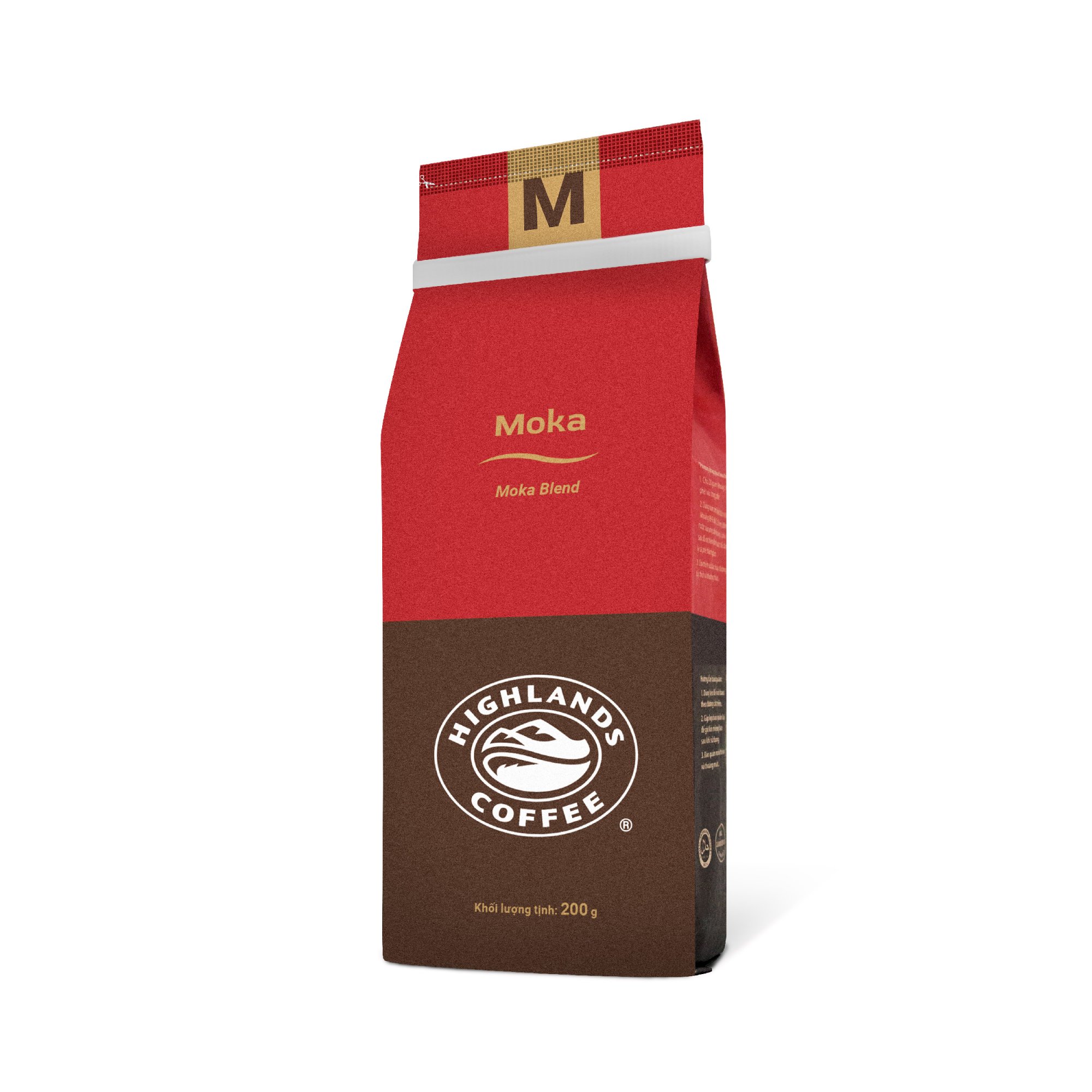 Cà phê Highlands rang xay Moka〔 580¥/túi 〕nguyên thùng (200g x 12 túi) ベトナムコーヒーモカブレンド