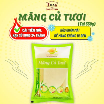 Măng củ〔 220¥/túi 〕nguyên thùng (550g x 24 túi) 生な竹の子