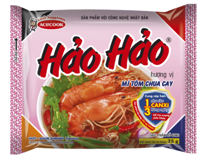 Mì Hảo Hảo TÔM CHUA CAY〔 60¥/gói 〕nguyên thùng (75g x 30 gói) ハオハオトムチュアカイ