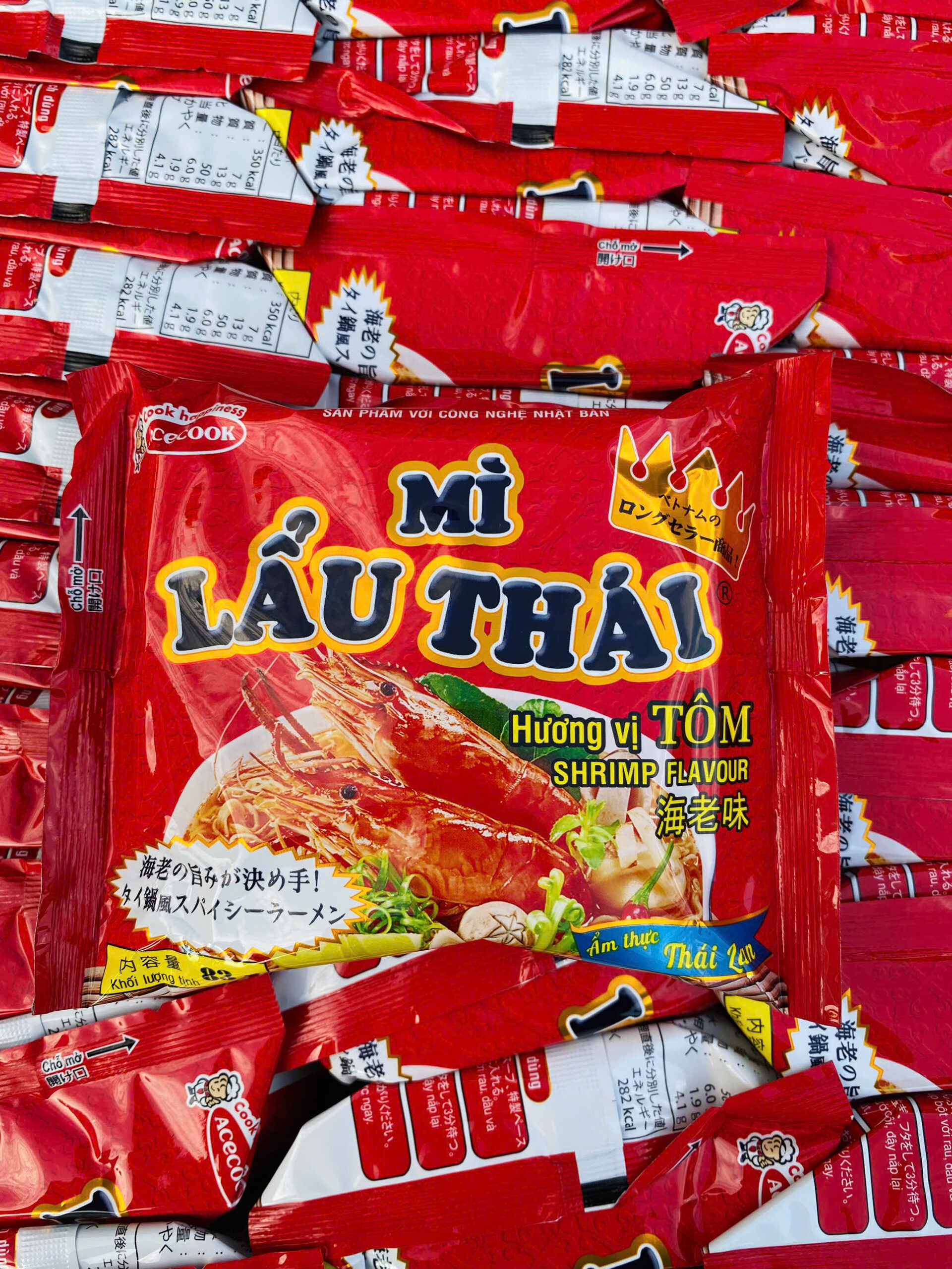 Mì lẩu Thái nguyên thùng (83g x 30 gói) ミーラウタイ