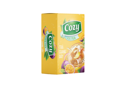 Trà hòa tan Cozy - Chanh Dây〔 398¥/hộp 〕Nguyên thùng (16 gói x 30 hộp)