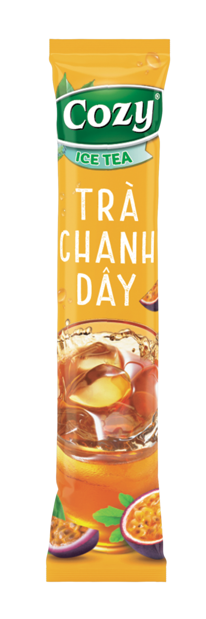 Trà hòa tan Cozy - Chanh Dây〔 398¥/hộp 〕Nguyên thùng (16 gói x 30 hộp) - Hình ảnh 2