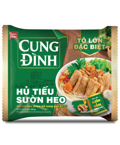 Hủ Tiếu Sườn Heo Cung Đình〔 136¥/gói 〕nguyên thùng (78g x 30 gói)