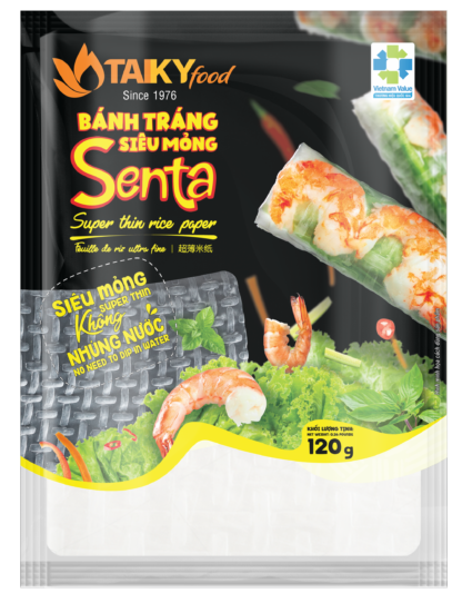 Bánh tráng siêu mỏng Tài Ký 120g〔 130¥/túi 〕Nguyên thùng 48 túi