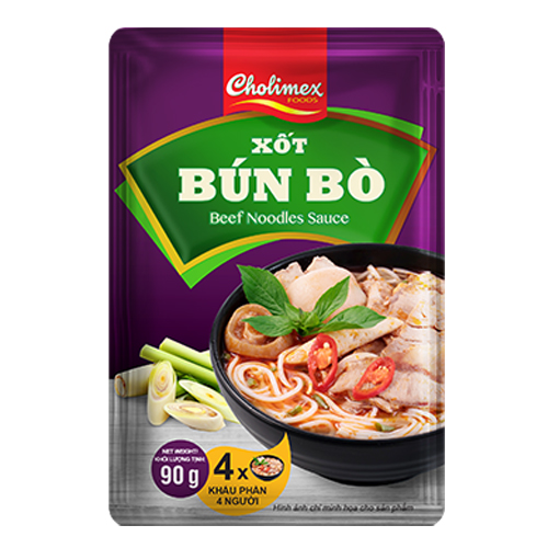 Xốt bún bò〔125¥/gói 〕nguyên hộp (90g x 10 gói) - ブンボーフ エの素